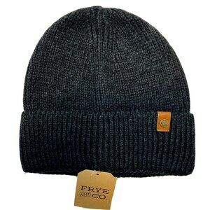 Frye & Co. NWT Cable Knit Beanie w/Cuff  Black Hat Cap-OSFM-MSRP-$28